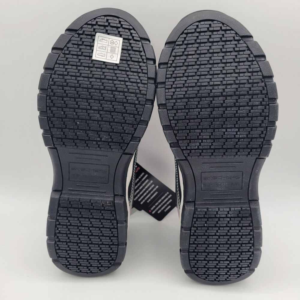 Skechers Work Biscoe Steel Toe Shoes Pink Gray Slip Resistant Womens size 10 - Picture 11 of 12
